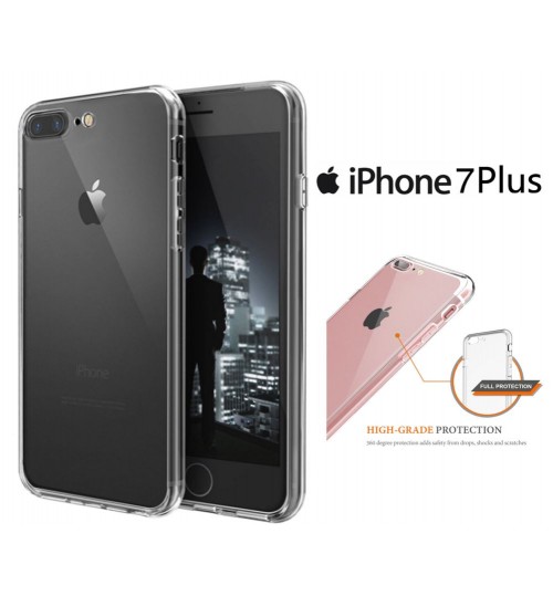 iPhone 7 plus Clear Case slim fit TPU Soft Gel Case