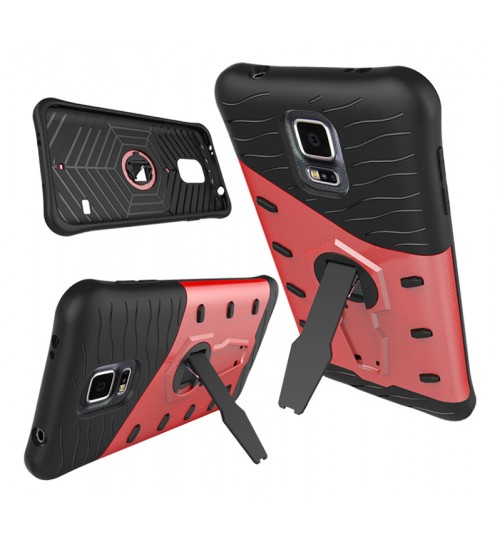 Galaxy S5 Case Heavy Duty Hybrid Kickstand Case