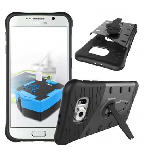 Galaxy S7 Case Heavy Duty Hybrid Kickstand+Combo