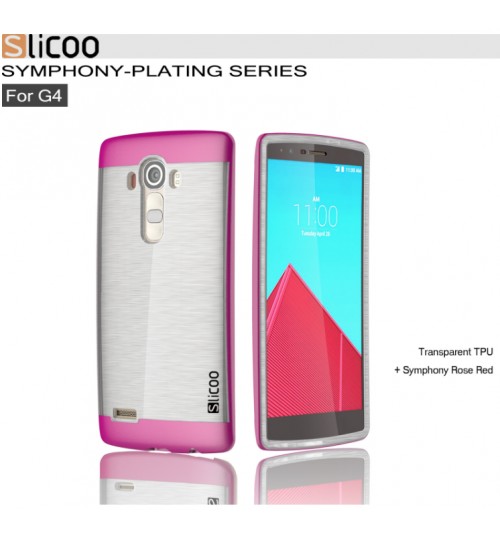 LG G4 hybird bumper with clear back case