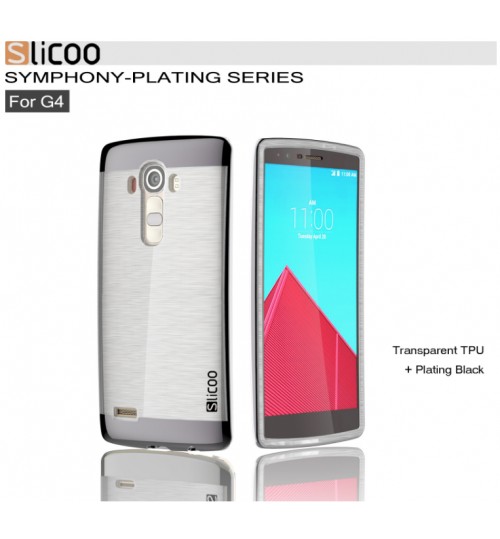 LG G4 hybird bumper with clear back case