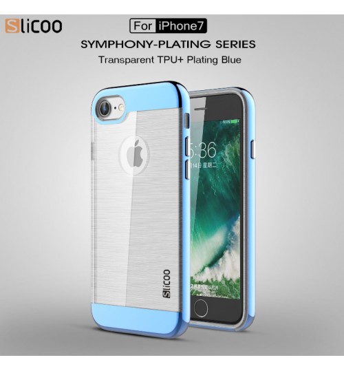 iphone 7 hybird bumper with clear back case
