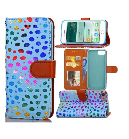 iPhone 7 case wallet leather card holder cover case printed leather