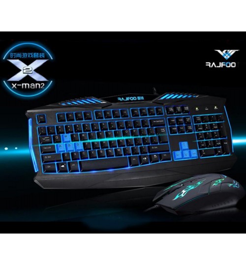 X-Man2 Backlit Gaming Keyboard + Gaming Mouse Set