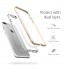 iPhone 7 plus case plating bumper with clear tpu back case Two-piece bumper case