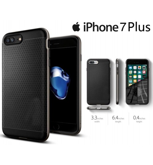 iPhone 7 Plus case Carbon Fibre with Bumper Case