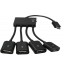 4 in 1 Micro USB OTG Hub Adapter Cable 4 Port