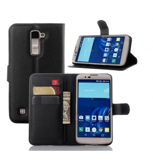 LG K10 Wallet leather cover case + combo