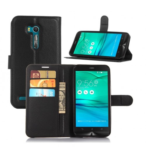 Asus ZenFone Go ZB551KL  case wallet leather case+Pen