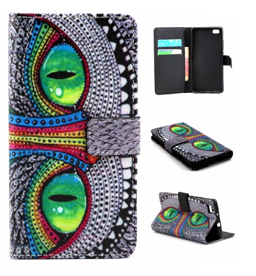 Huawe P8 LITE case wallet leather case printed