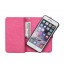 Iphone 7 double wallet leather case detachable