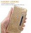 Galaxy s7 edge bling leather wallet case detachable