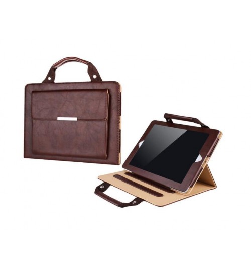 Ipad 2 3 4 Luxury Handle Bag folio PU Leather Case Cover With Stand