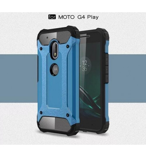 MOTO G4 Play Case Armor Rugged Heavy Duty Holster Case