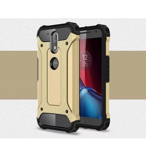 MOTO G4 Plus Case Armor Rugged Heavy Duty Holster Case