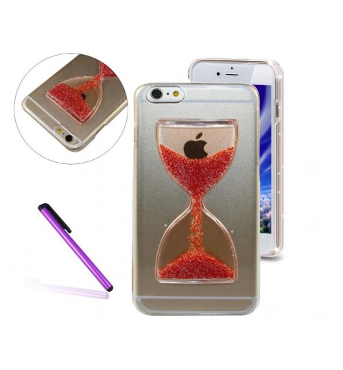 iPhone 6 6s Clock Hourglass Timer Transparent Hard 3d clear hard Case