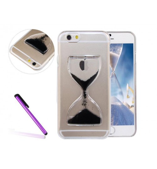 iPhone 6 6s Clock Hourglass Timer Transparent Hard 3d clear hard Case