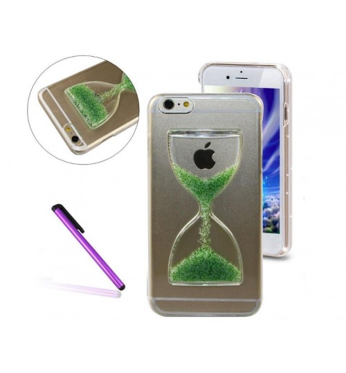 iPhone 6 6s Clock Hourglass Timer Transparent Hard 3d clear hard Case