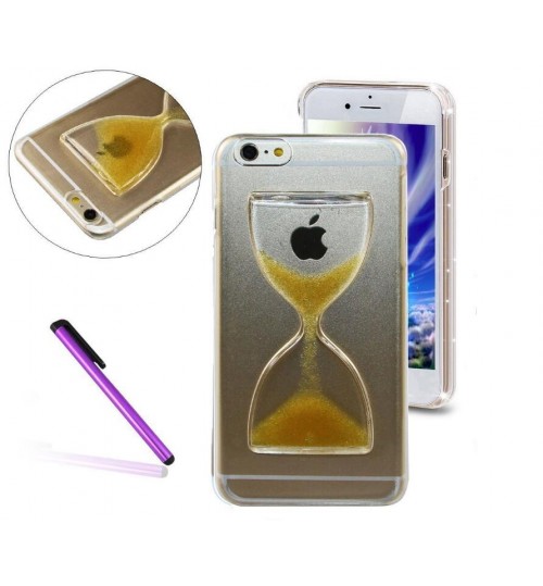 iPhone 6 6s Clock Hourglass Timer Transparent Hard 3d clear hard Case