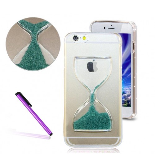 iPhone 6 6s Clock Hourglass Timer Transparent Hard 3d clear hard Case