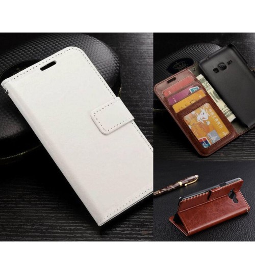 Galaxy J5 2016 vintage fine leather wallet case+Combo