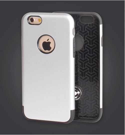 iPhone 5 5s se dual tone dual layer heavy duty slim case tough anti shock