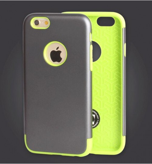 iPhone 5 5s se dual tone dual layer heavy duty slim case tough anti shock