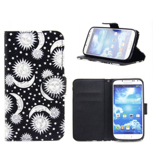 Galaxy S4 case wallet leather case printed