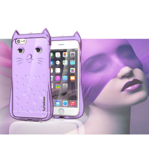 iPhone 6 /6s  Clear Case slim fit TPU Soft Gel CAT Case