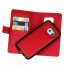 GALAXY S6 double wallet  Leather Zip case detachable