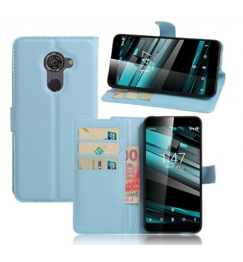 Vodafone Smart Platinum 7 wallet leather case+Pen