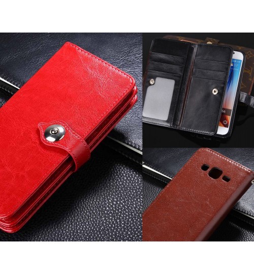 Galaxy J5 double wallet leather case