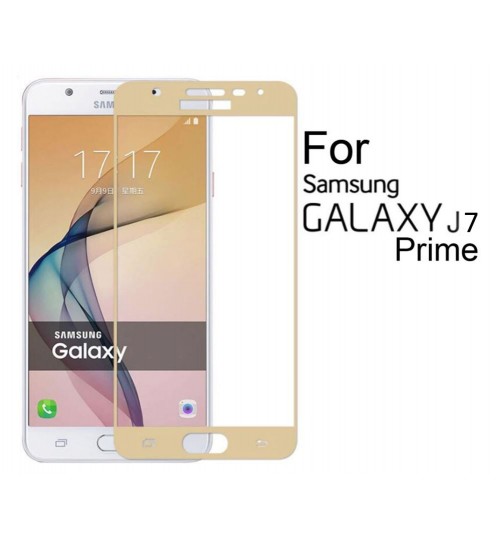 Galaxy J7 Prime fully covered Curved Tempered Glass sreen protector