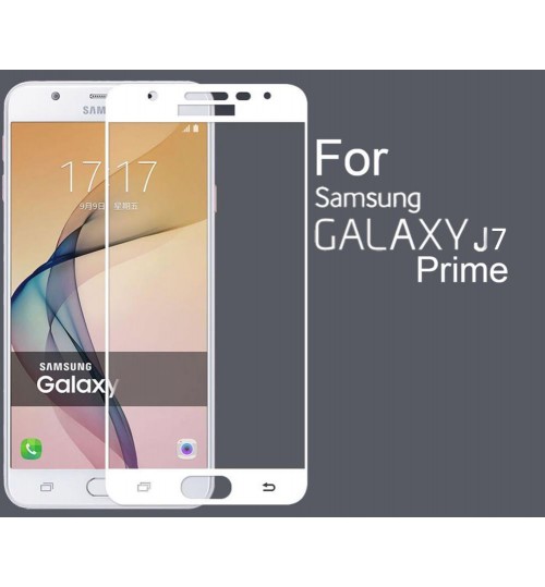 Galaxy J7 Prime fully covered Curved Tempered Glass sreen protector