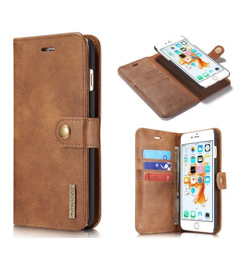 iPhone 6 6s plus case wallet 3 cards leather detachable case