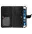 Moto G4 Plus Double Wallet Leather Case - Black