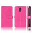Moto G4 Plus Double Wallet Leather Case - Hot Pink