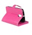 Moto G4 Plus Double Wallet Leather Case - Hot Pink