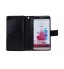 Lg G3 Double Wallet Leather Case - Black