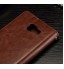 Galaxy J5 Prime Vintage Fine Leather Wallet Case - Red