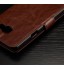 Galaxy J5 Prime Vintage Fine Leather Wallet Case - Red