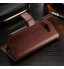 Galaxy J5 Prime Vintage Fine Leather Wallet Case - Red