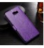 Galaxy J5 Prime Vintage Fine Leather Wallet Case - Purple