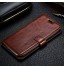 Moto G4 Plus Vintage Fine Leather Wallet Case+combo - Brown