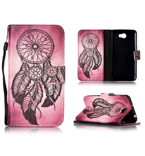 Huawei Y6 Elite case Huawei Y5 II case wallet leather case printed