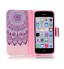 iPhone 5c case wallet leather case printed