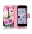 iPhone 5c case wallet leather case printed