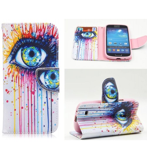 Galaxy S4 Mini case wallet leather case printed