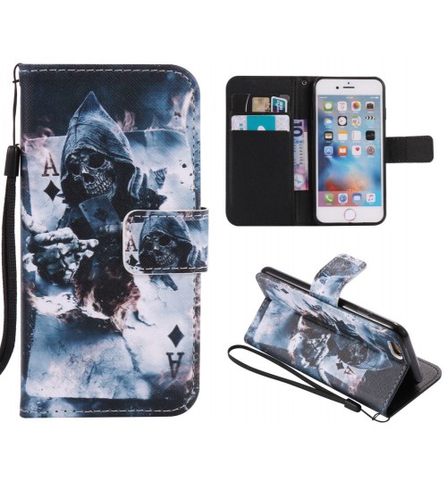 iPhone 5 5s SE case wallet leather case printed