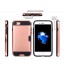 iphone 6 6s plus impact proof hybrid case card clip Brushed Metal Texture